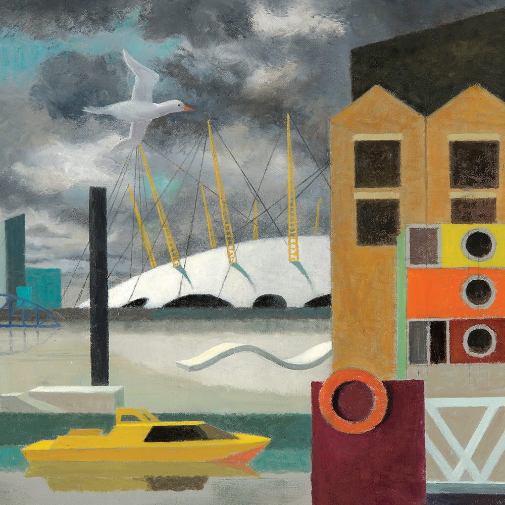 Canson Infinity Aquarelle Rag fine art paper print sample &mdash; Trinity Buoy Wharf by Ophelia Redpath
