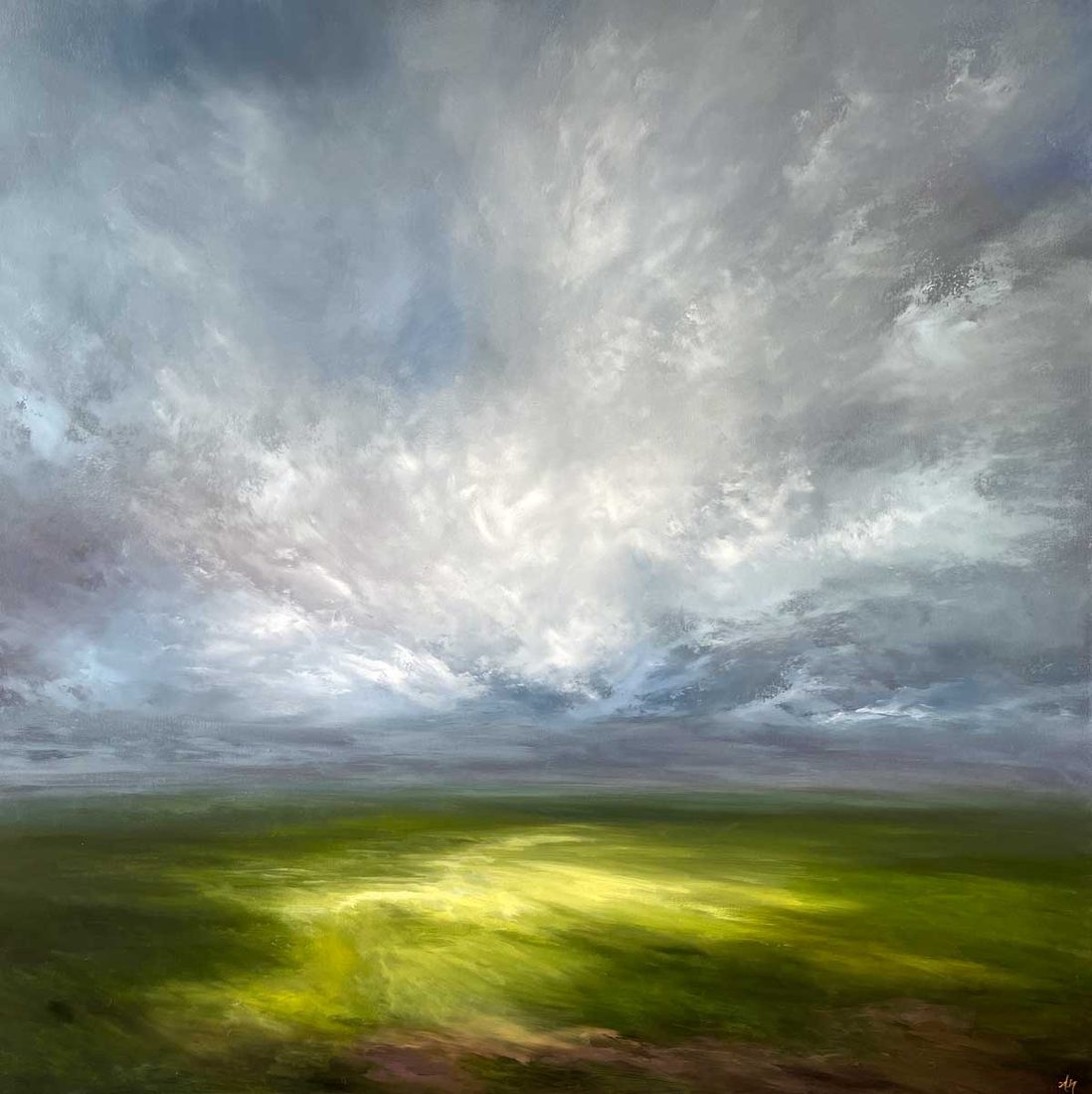 The Constant Garden, oil landscape painting by Andrea Mosey