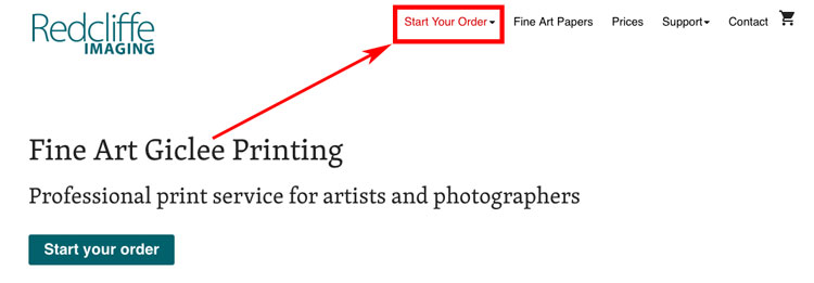 login to begin your print order