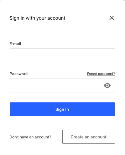 Sign in to your account